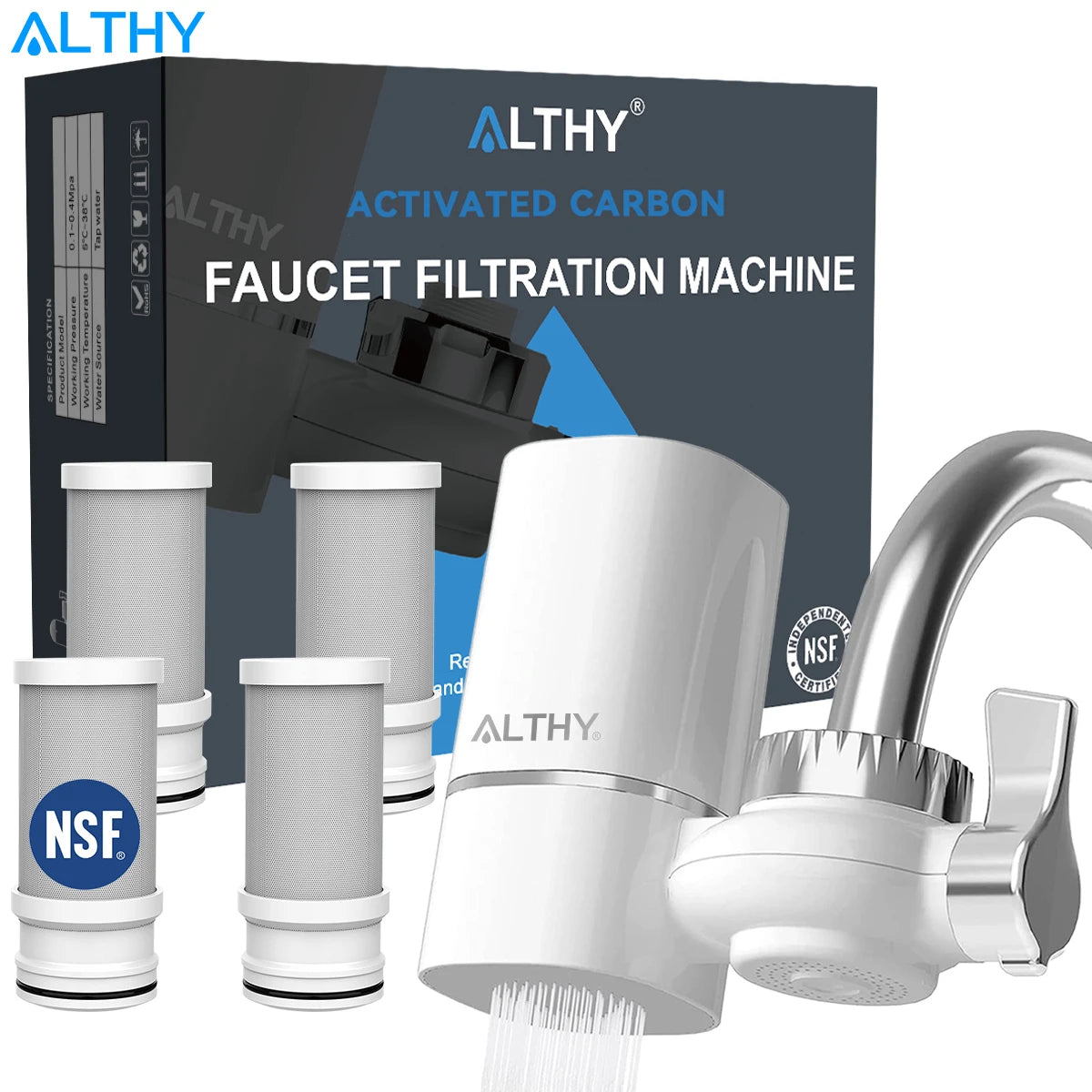 Filtro purificador de agua para grifo - ALTHY